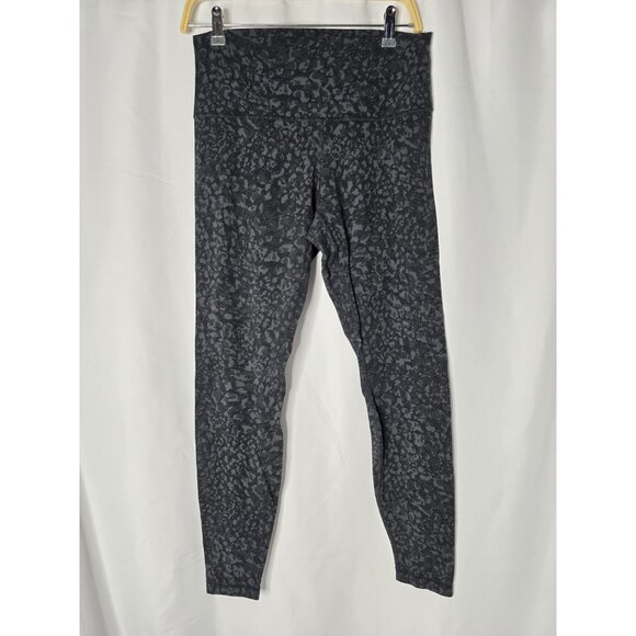 Lululemon Align Pant 28″ Wild Thing Camo Deep Coal Size 10 Nulu W5BSZS Leggings - Picture 2 of 8